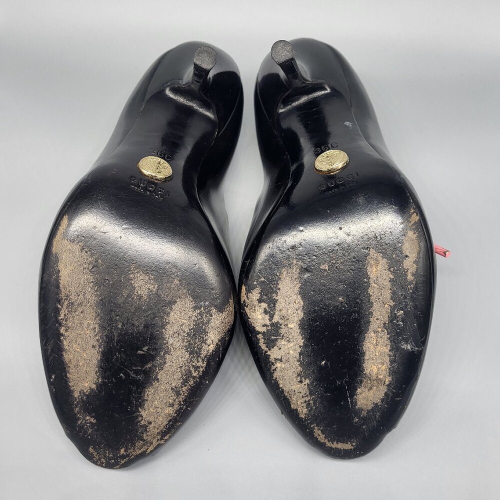 Gucci Patent Peep Toe Heels - Picture 9 of 15